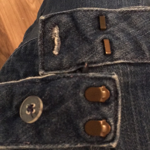 L.L. Bean Knee-Length Jean Skirt. - Picture 3 of 5